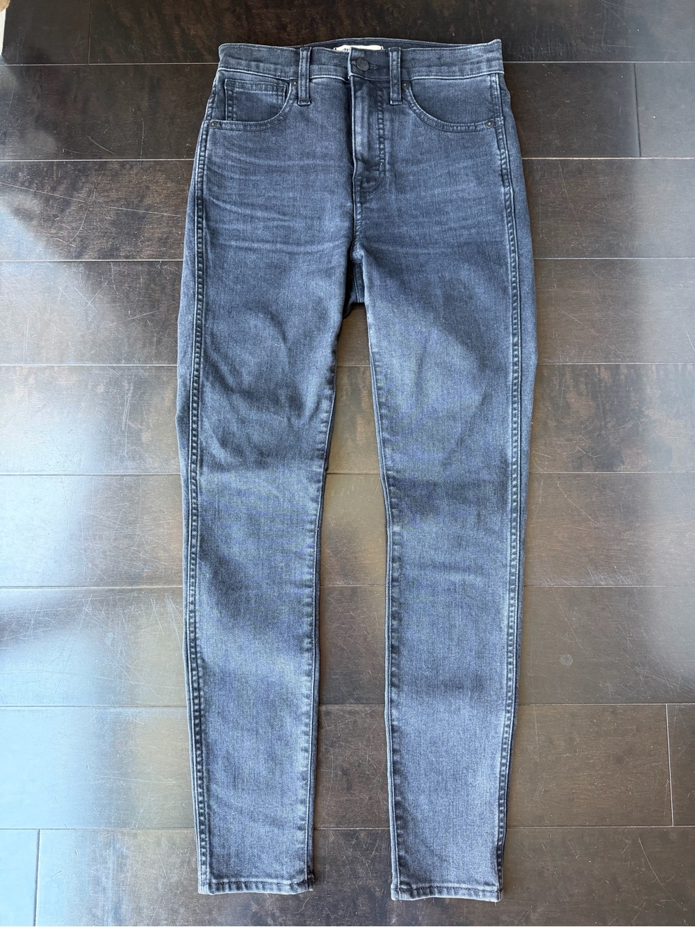 Madewell Slim High-Rise Skinny Jeans in Washed Black
